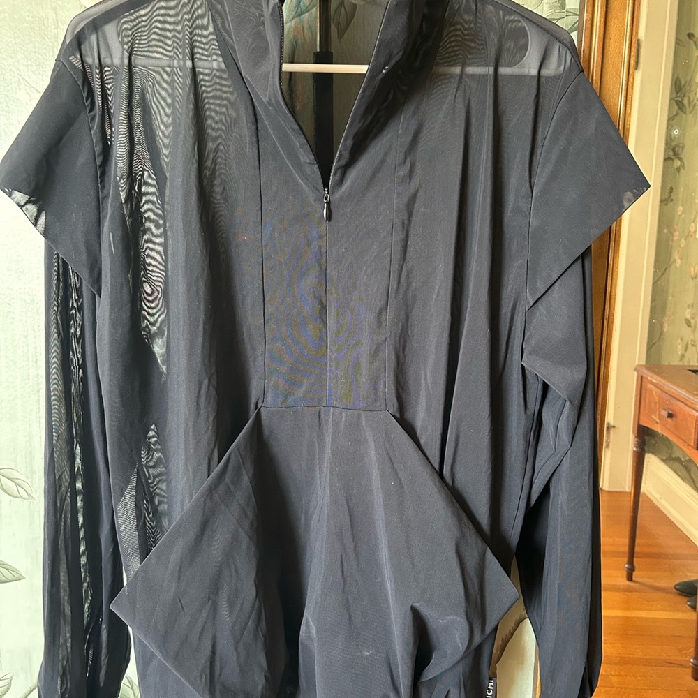 Michi Black Mesh Pullover Jacket - image 1